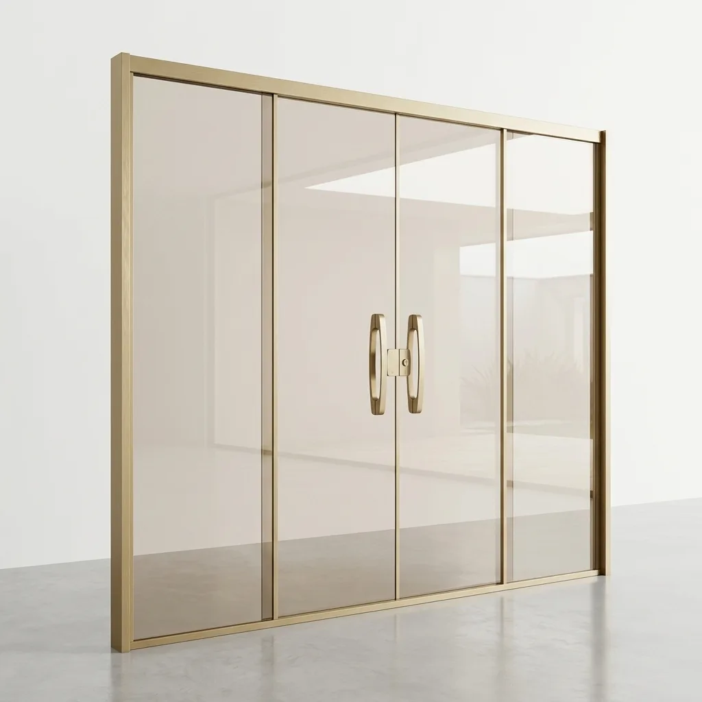 porta de vidro comercial
